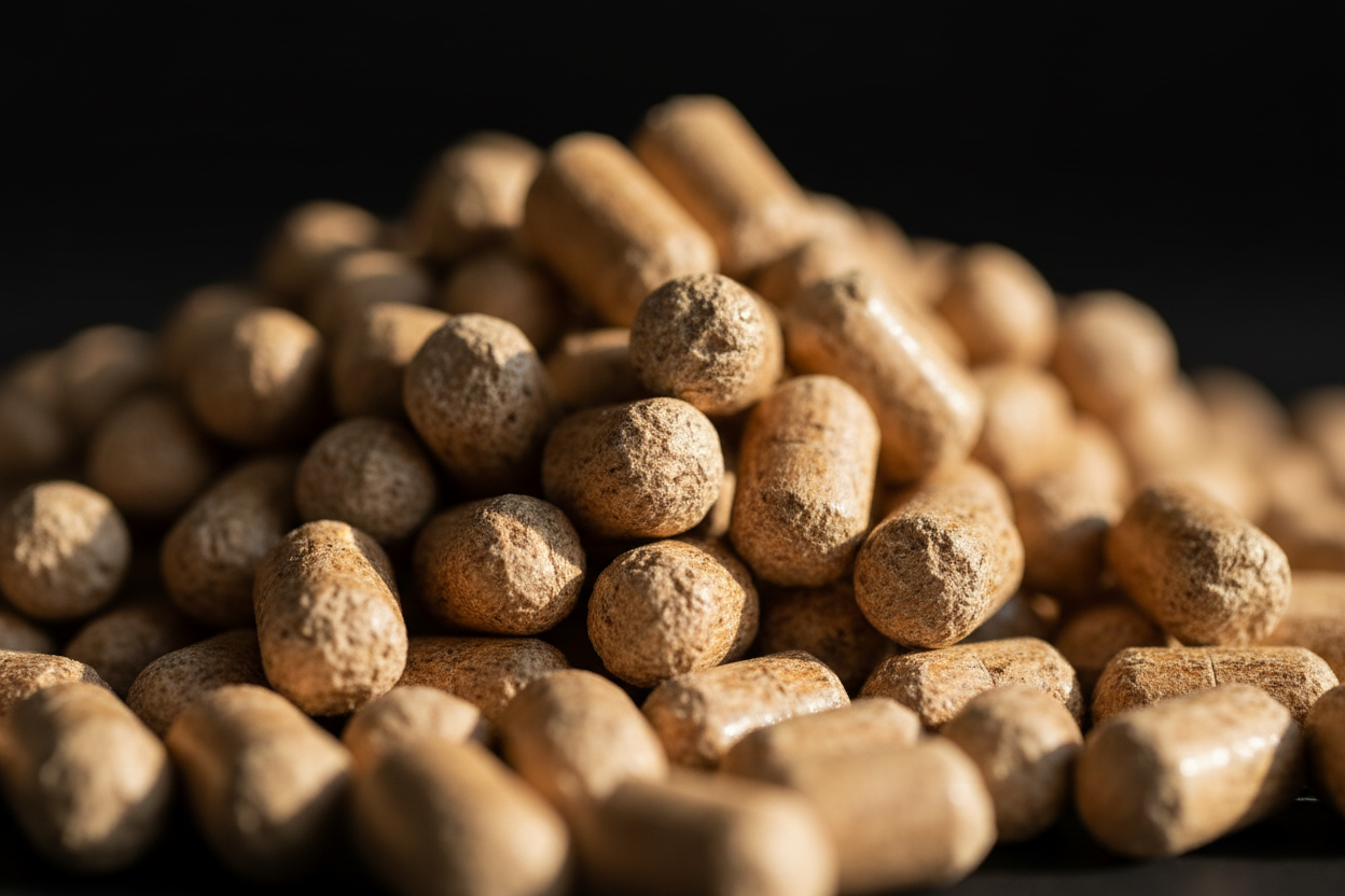 Sonnenblumenschalen-Pellets